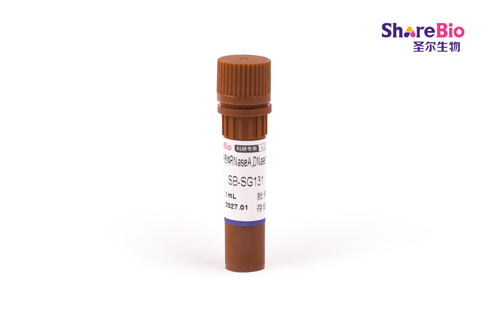 核糖核酸酶A液体RNaseA,DNase free,10mg/ml Ribonuclease A Liquid，DNase free,10mg/ml